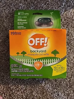 Off! Backyard Mosquito Coil Refills - Pack Of 6 • $15