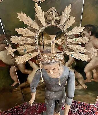 Vintage  Crown Halo For Antique Santos Or For Madonna Virgin Statue • $350