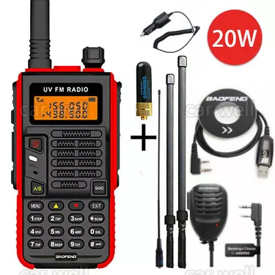 Baofeng X5 Plus Dual Band Uhf/vhf Walkie Talkie Long Range Two Way Ham Radio 20w • $101.64