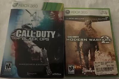 Call Of Duty Black Ops Hardened Edition/COD Modern Warfare 2 (Xbox 360) • $14.99