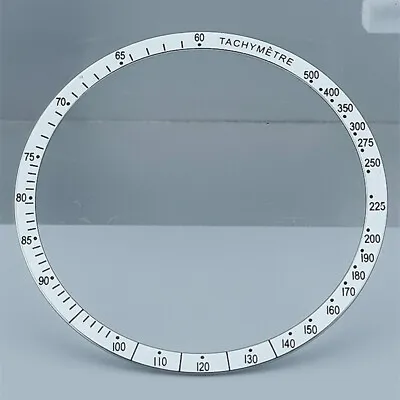 38.5mm Aluminum Alloy White Ring+Black Font Watch Bezel For Omega Speedmaster • $20.49