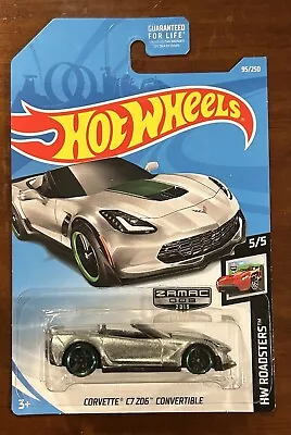 2019 Hot Wheels ZAMAC #8 Corvette C7 Z06 Convertible 95/250 | HW Roadsters 5/5 • $3.88