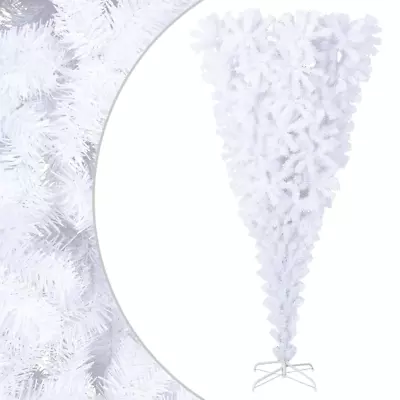 VidaXL Upside-down Artificial Christmas Tree With Stand White 240 Cm • $111.06