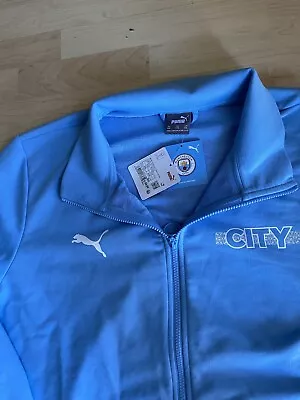 Men’s Manchester City Tracksuit Top 2xl NWT • £29.99