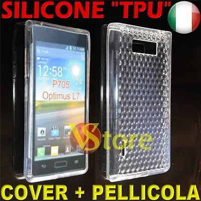 Cover Case For LG Optimus L7 P700 Clear Gel Silicone • £3.36