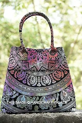 Indian Tie Dye Mandala Tote Bag Hippie Shopping Bag Women's Shoulder Hand Bag  • $38.49