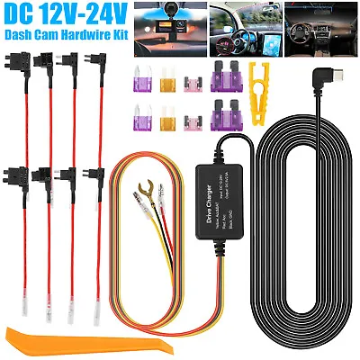 Universal Dash Cam Hardwire Kit Mini USB Type C Hard Wire Cable Fuse For Car DVR • $14.48