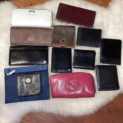 Designer Wallet Set Gucci Etro Dunhill Etc. Poor Condition • $40.46