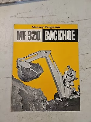 Vintage 1964 Massey Ferguson 320 Backhoes Dealer Sales Brochure • $14.36