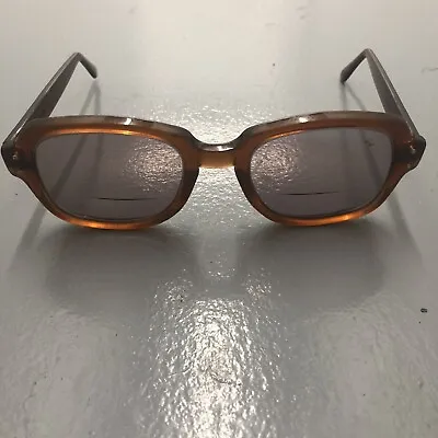 Vintage 1960's Classic Military Issue Romco Frames 4 1/2 And 5 3/4 Amber Brown. • $39.99