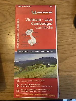 Vietnam Laos Cambodia - Michelin National Map 770 • £10