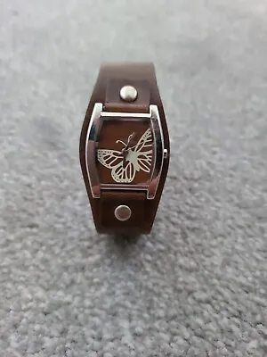 £7.99 • Buy New Look Accessories Timewear Ladies Quartz Watch Butterfly Brown Strap