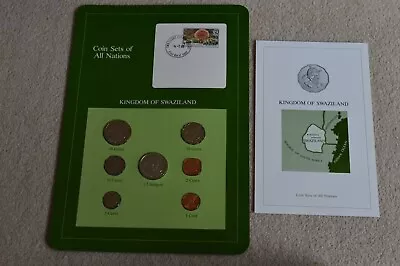 Coin Sets Of All Nations - Swaziland 1 Cent To 1 Lilangeni • $25.25