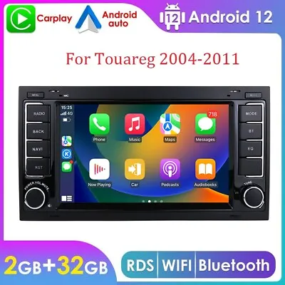 7'' Android 12 GPS Stereo Radio RDS WIFI BT CarPlay For Volkswagen Touareg 04-11 • $127.99