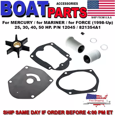 For Mercury  Impeller Repair Kit 821354A2 50hp 98 & Up 12045 821354A1 821354A2 • $39.94