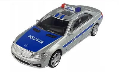 Mercedes S63 AMG Germany/Polish Police Car Model Metal Diecast Toy 1:43 Rastar • £10.99