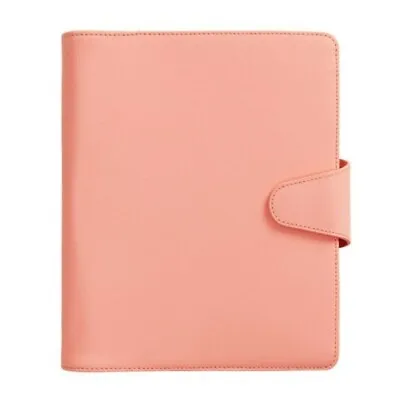 Kikki K Coral Textured Leather Planner Large A5 - She Shines • $59