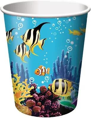 $7.18 • Buy Ocean Party Summer Luau Tropical Beach Theme Party 9 Oz. Paper Cups