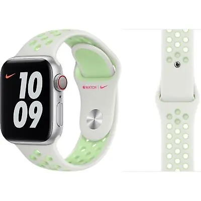 $88.06 • Buy Genuine Apple Nike Sport Loop Watch Band Spruce - Aura / Vapor Green - 42mm/44mm