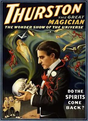 3378.Thurston The Great Magician.Spirits Magic POSTER.Room Home Art Decoration • $20