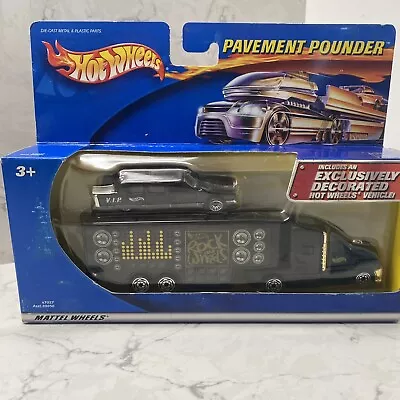 Hot Wheels Pavement Pounders Limo VIP  Rock On Wheels  Transport Truck 2001 NIB • $39.73