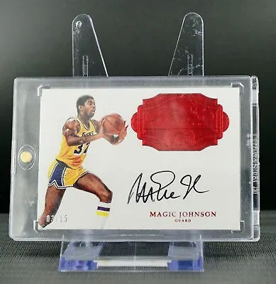 2017 Panini Flawless Magic Johnson Autographs /15 #FA-MGC Signatures • $650