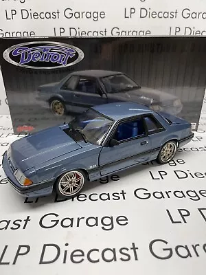 GMP 1989 Ford Mustang LX 5.0 Coupe Detroit Speed 18977 Blue 1:18 Diecast NEW • $139.99