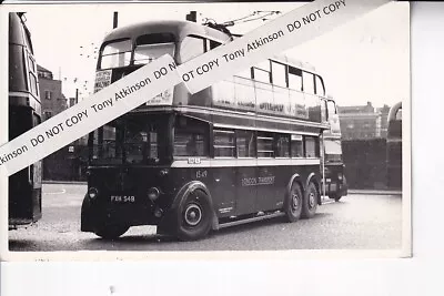 London Transport - M1 Type Trolley Bus - No. 1549 @ Aldgate - Photo  # B13384 • £1