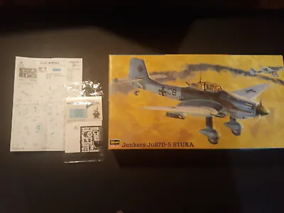 1/48 Hasegawa Ju87D-5 Stuka Kit #09053 Plus Extra Eduard PE Set FE114 • $25