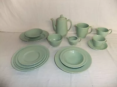 £8.99 • Buy C4 Woods Ware Pottery - Beryl - Vintage Green Tableware, Stamps May Vary - 4E6C