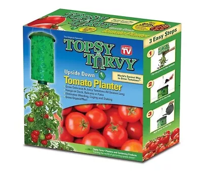 Topsy Turvy Upside Down Tomato Planter Hanging Deck Patio Balcony Peppers Herbs • $16.99