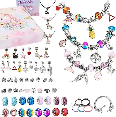 Girls Charm Bracelet Making Kit - Super DIY Arts And Crafts SetGirls Jewellery  • £12.23