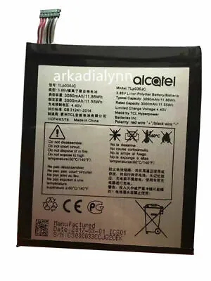 NEW Original Battery TLp030JC For Alcatel A3 XL 9008j 3080mAh 11.86Wh Batterie • $28.66