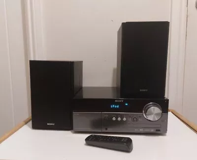 Sony CMT-MX550i CD Receiver Micro HIFI System IPod Dock DAB Black USB AUX • £64.99