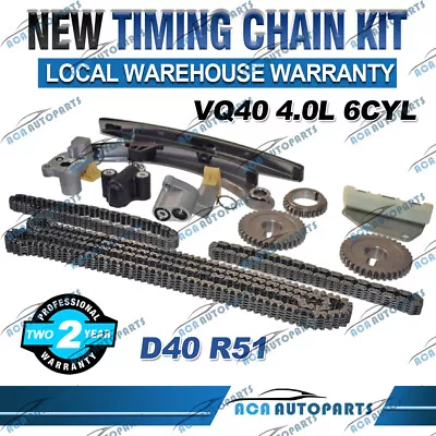 Timing Chain Kit For Nissan Pathfinder R51 Navara D40 VQ40DE DOHC 24V 4.0L V6 • $299.99