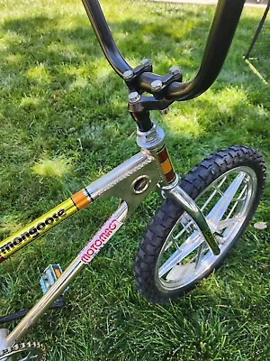 Rare Vintage Mongoose Motomag Bmx Complete Bicycle. Og Nickel. • $4000