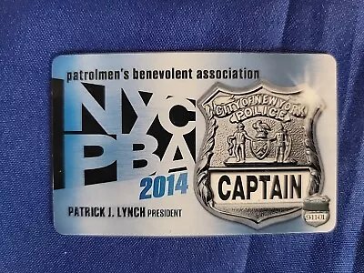 2014 Cpt PBA Patrolmans Benevolent Assoc. Card NYPD New York City Police Vintage • $9.99