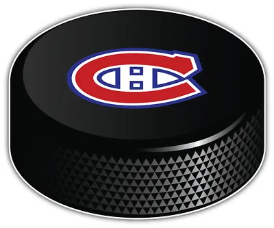 Montreal Canadiens NHL Logo Hockey Puck Car Bumper Sticker Decal -3''5'' Or 6'' • $3.50