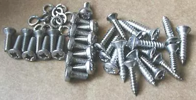 $16.99 • Buy Pop-Out Side Window Stainless Steel Screws Air Cooled Volkswagen VW Beetle Bug