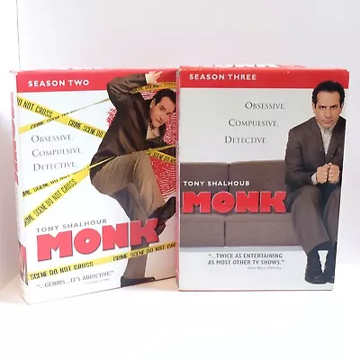 Monk (DVD 8 Discs) Season 2 And 3 Two Three Second Third Tony Shalhoub • $8.99