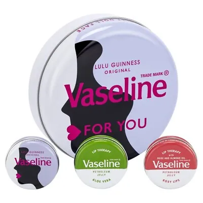 £8.99 • Buy Vaseline Lulu Guinness Selection Trio Lip Tin Gift Set, CHRISTMAS 2022🎅🎄🎁🎅💥