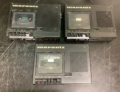 Lot Of 3 Marantz Portable Cassette Recorders PMD101 | No Power Adapters • $159.99