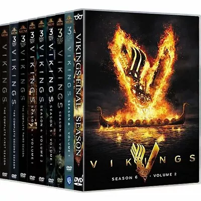 Vikings Complete Series Seasons 1 2 3 4 5 & 6 Vol 1 & 2 DVD Set New Sealed 1-6 • $59.95