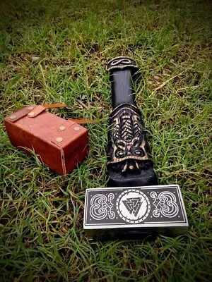 Hand Forged Hammer THOR Runic Nordic Carbon Steel Viking Hammer Mjolnir Hammer • $175