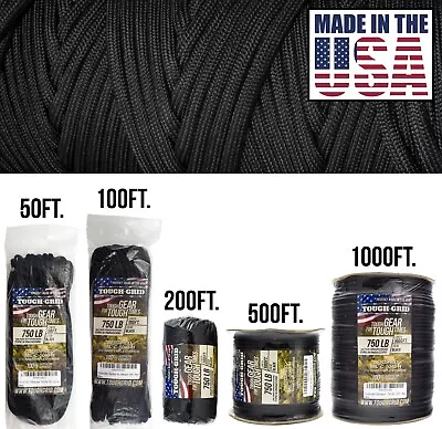 $15.47 • Buy TOUGH-GRID 750lb Mil-Spec Type IV Paracord Used By US Military. Made In The USA