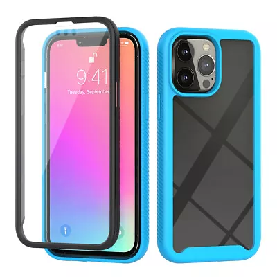 Front And Back Cover 2 In 1 Phone Case For IPhone 14 13 12 11 Pro Max Plus XS XR • $12.39