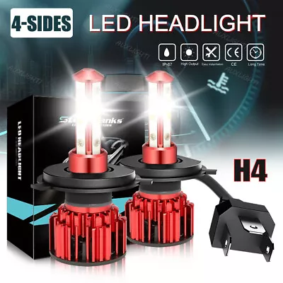 Pair 9003/H4 LED Headlight Bulbs Conversion Kit High/Low Beam 6500K Bright White • $12.73