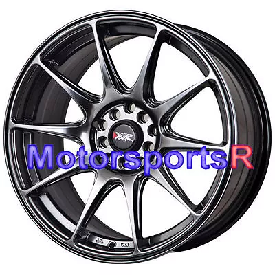 XXR 527 18 X 8 +42 Chromium Black Rims Concave Wheels 5x108 Volvo 850 960 C70 T5 • $750.88