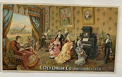 Great Graphics Victorian  Trade Card Advertising Estey Organ Co Brattleboro • $9.99