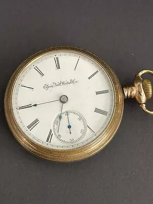 ELGIN GM WHEELER Pocket Watch 18s Model 3 Grade 82 Circa 1888 - RUNS • $7.50